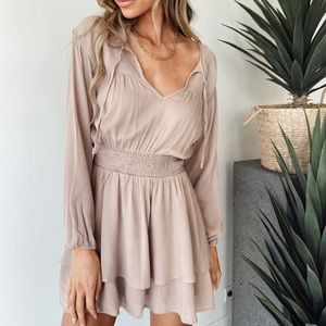 Taupe Mini Dress